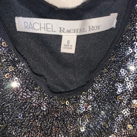 Rachel Roy Sequined Cold-Shoulder Midi Dress - Picture 7 of 9